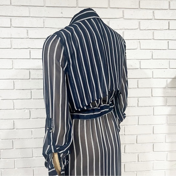 J.O.A Women’s Stripe Shirtdress - Picture 6 of 9